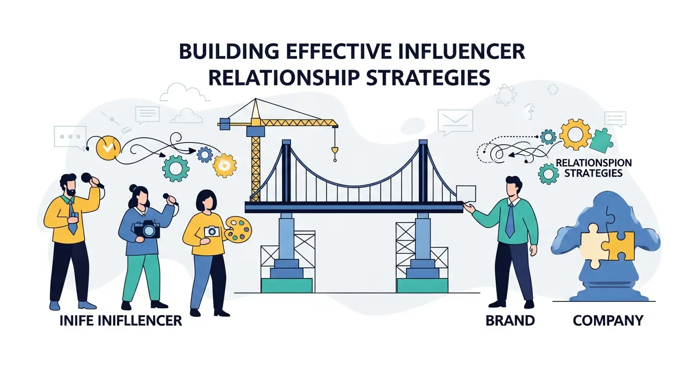 Different influencer marketing collaboration types including sponsored posts and brand ambassadorships