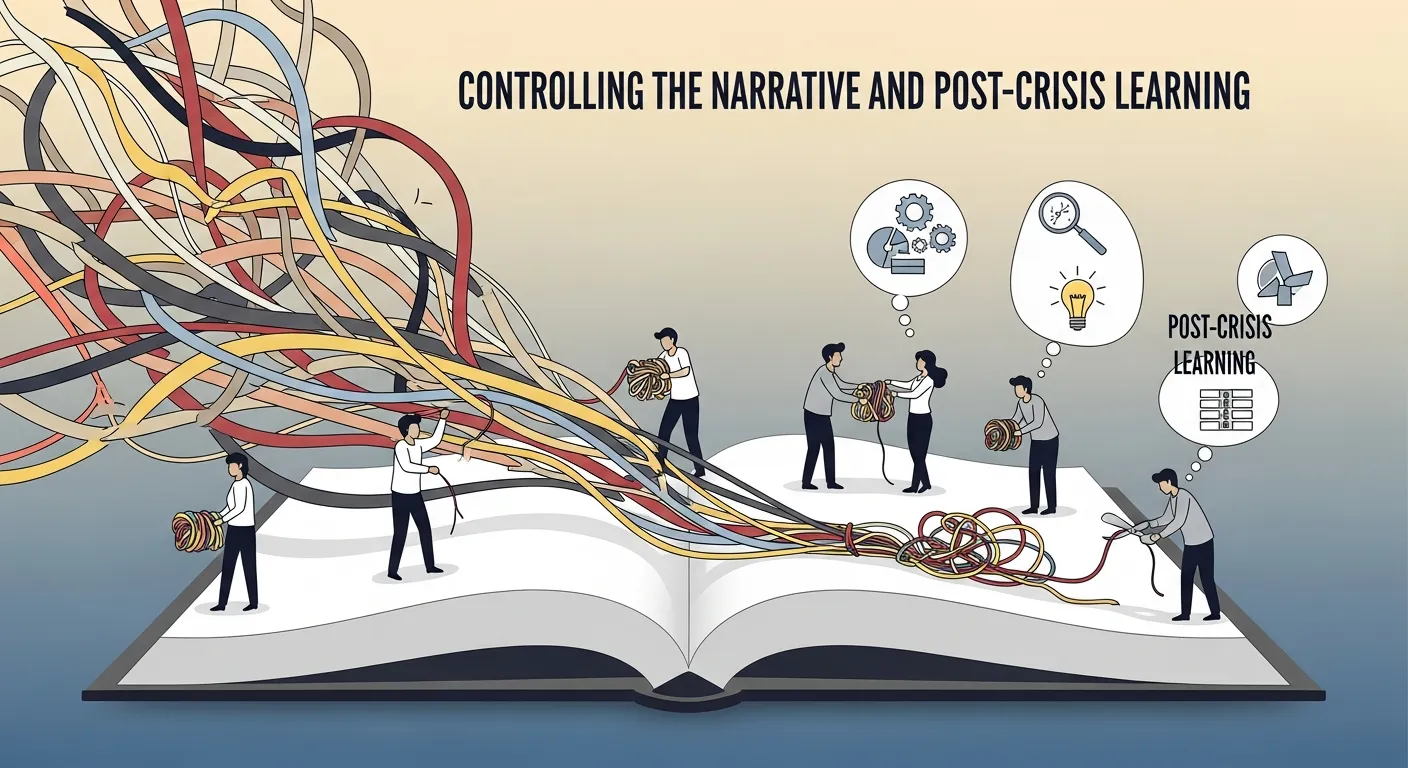 Brand actively managing social media crisis by responding to users, controlling narrative, and analyzing feedback to improve future crisis strategies