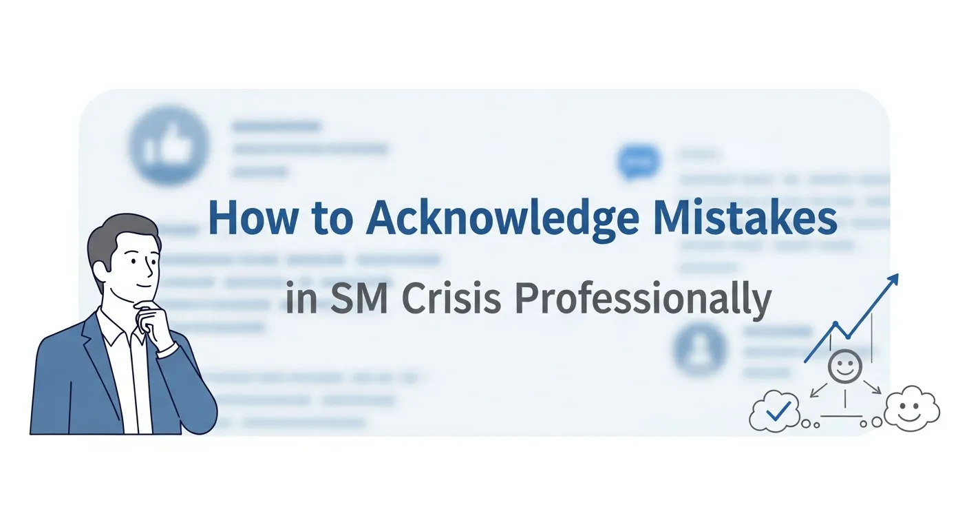How to Acknowledge Mistakes in SM crisis Professionally