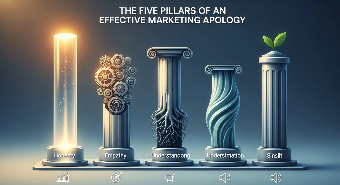 Professional team creating a structured marketing apology strategy, showing crisis communication planning and leadership response.