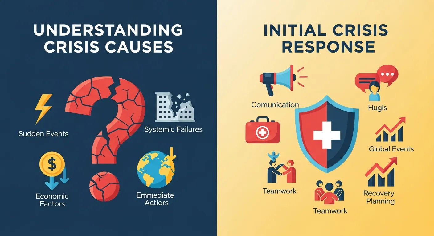 Crisis management team analyzing data and responding to a social media crisis in real time