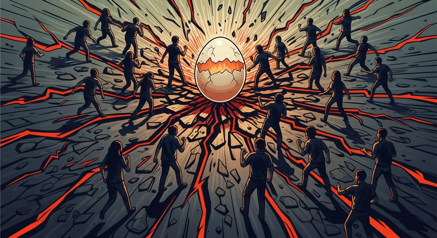 Rapid spread of social media backlash with viral tweets, memes, and trending hashtags illustrating how online outrage escalates quickly.