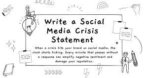 Write a Social Media Crisis Statement
